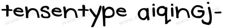 tensentype aiqingj字体转换